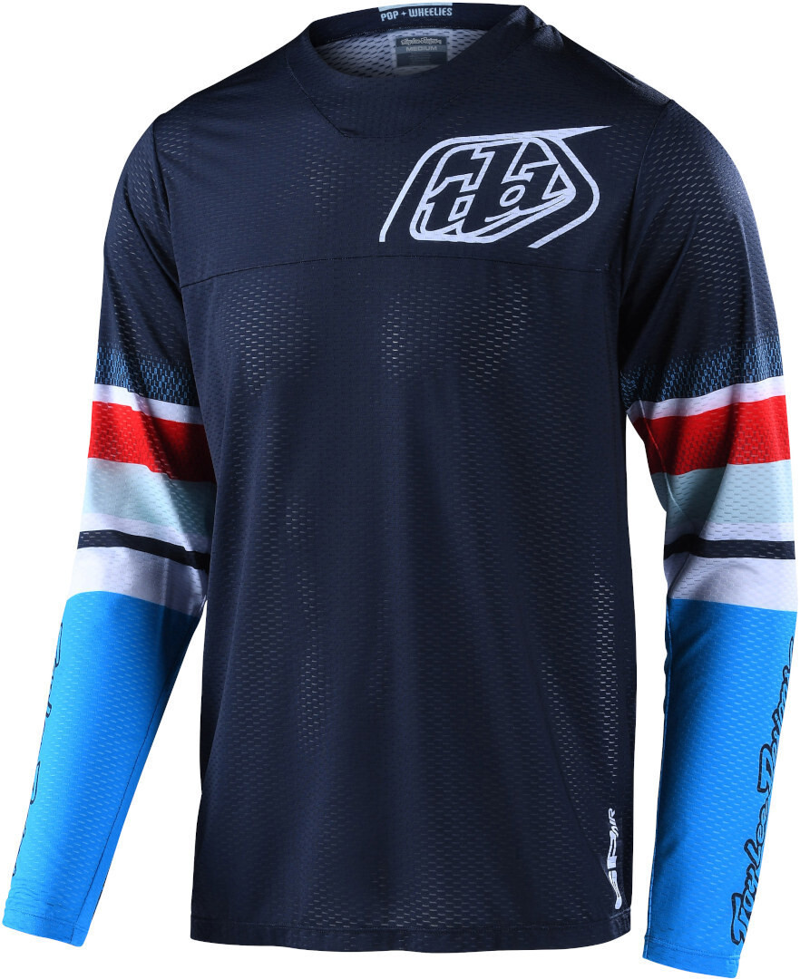 

Джерси Troy Lee Designs GP Air Gear Warped Мотокросс, сине-красные