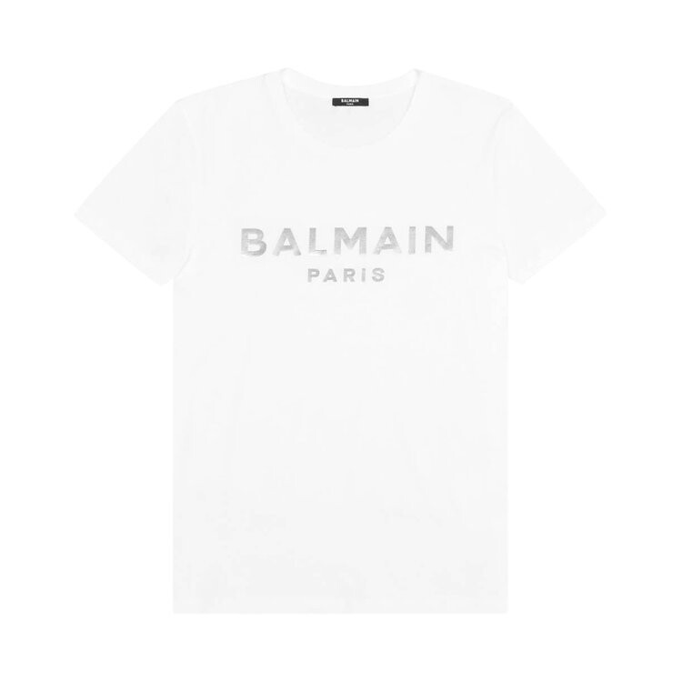

Футболка Balmain Foil T-Shirt 'Blanc/Argent', белый