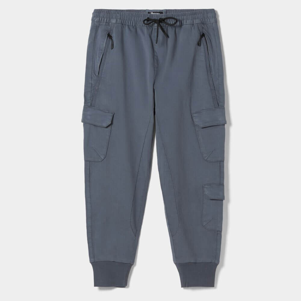 

Джоггеры Bershka Slim Cargo, синий