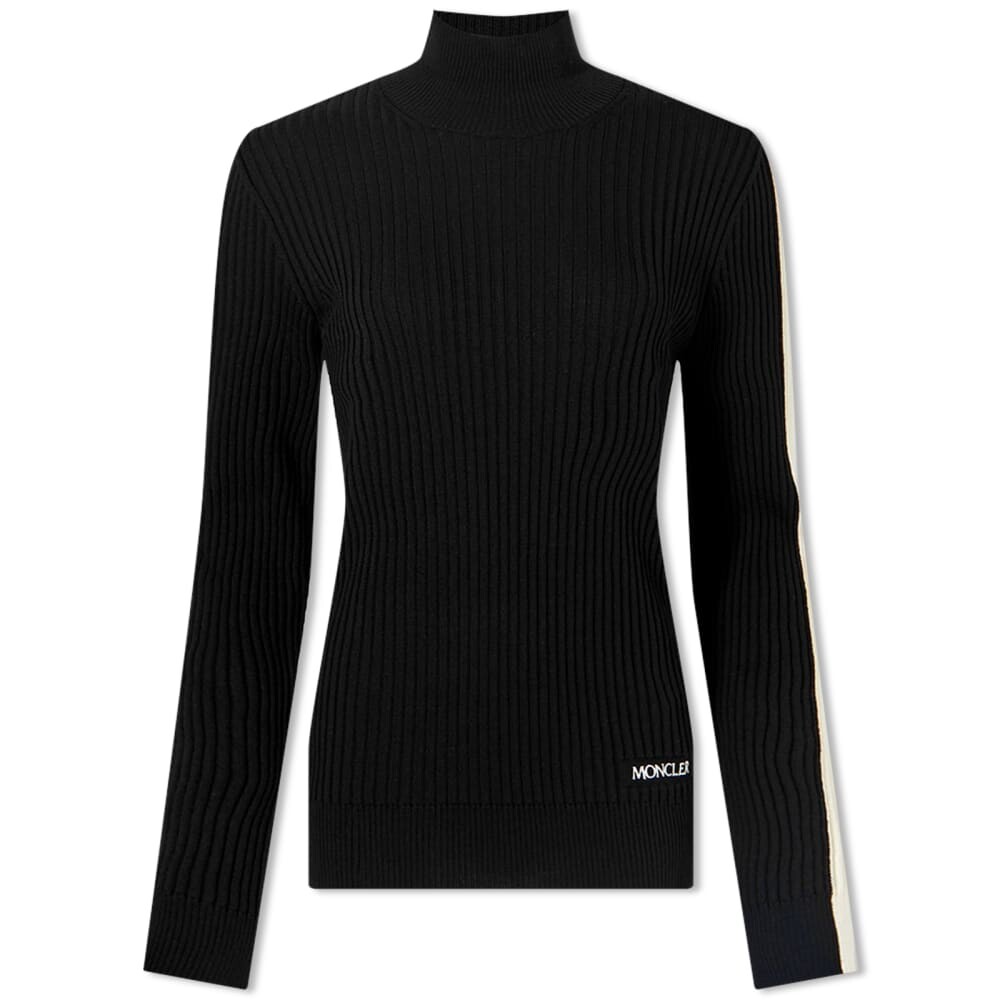 

Джемпер Moncler Contrast Sleeve Knitted Top, Черный, Джемпер Moncler Contrast Sleeve Knitted Top