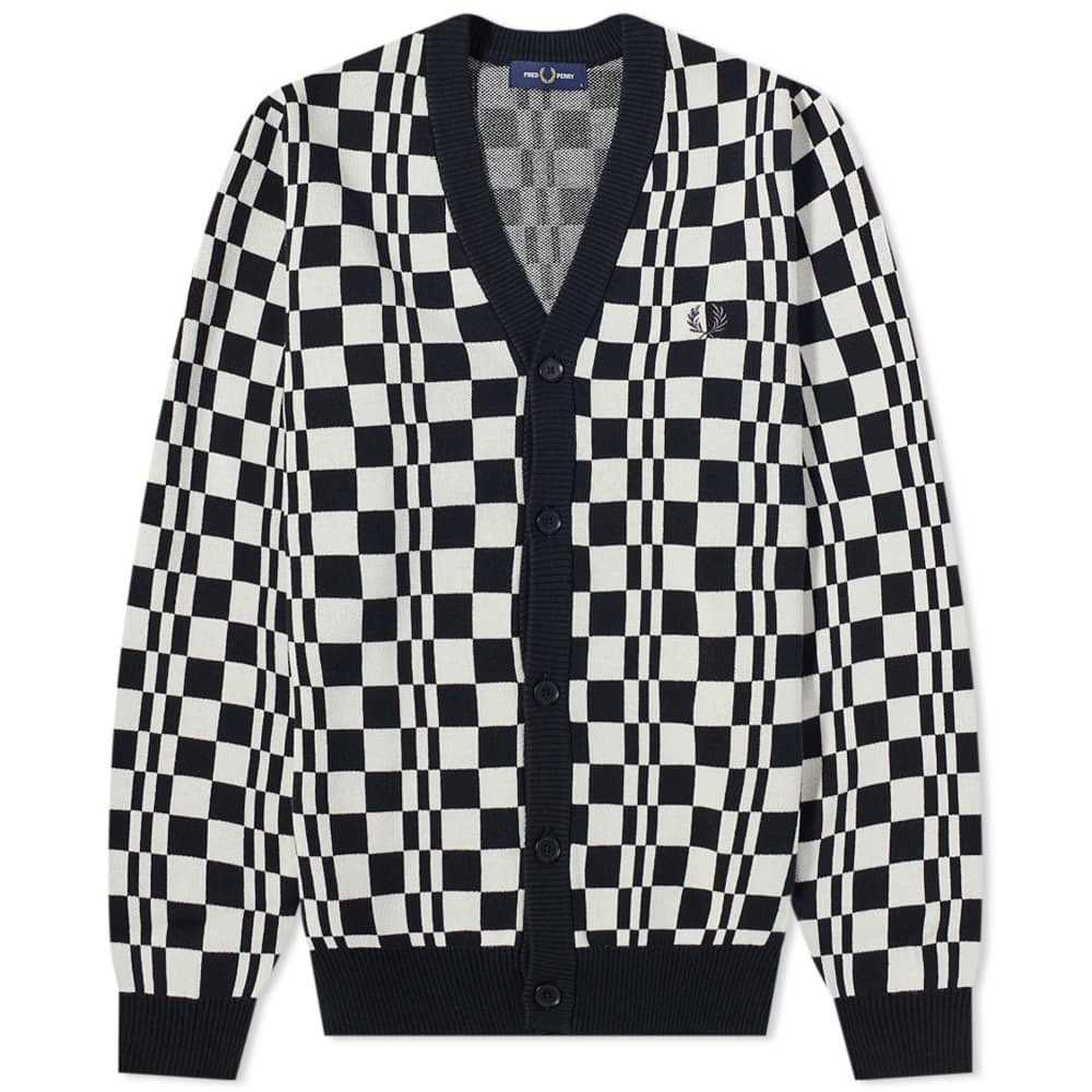 

Джемпер Fred Perry Chequerboard Cardigan, Черный