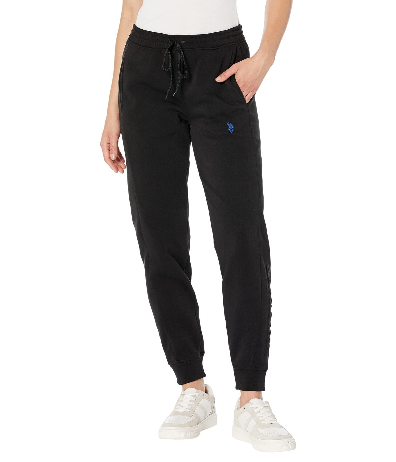 

Брюки U.S. POLO ASSN., Embossed Joggers, Черный