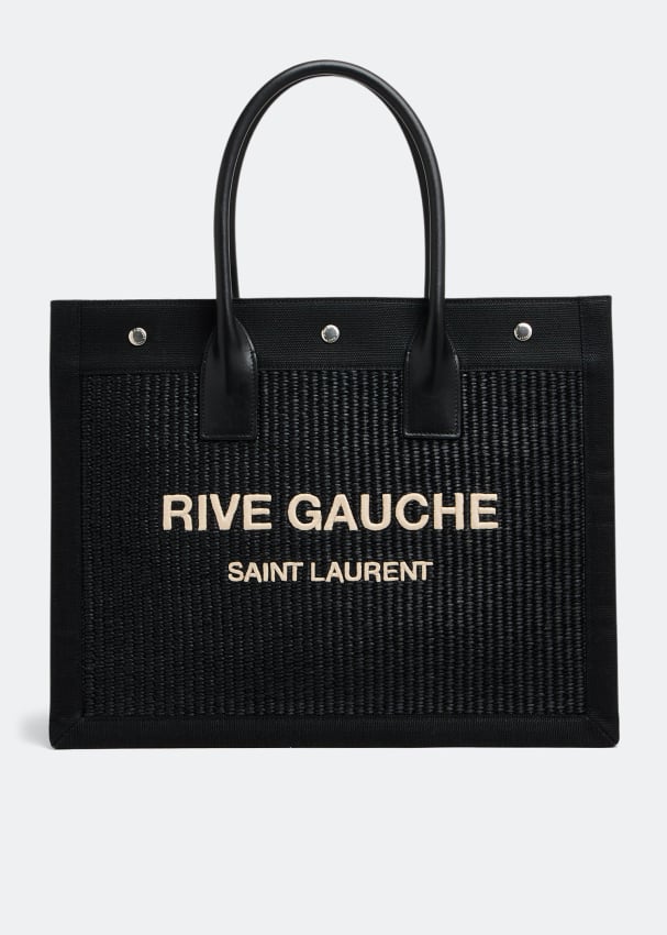 Сумка-тоут SAINT LAURENT Rive Gauche small tote bag, черный сумка saint laurent leather wallet черный