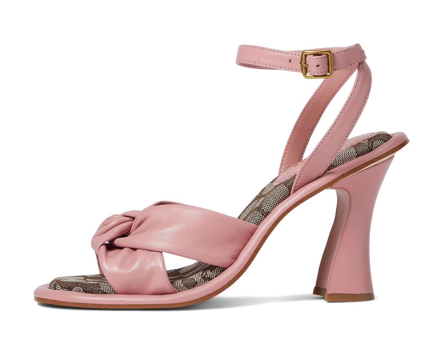 

Туфли на каблуках Quincey Leather Sandal COACH, тюльпан