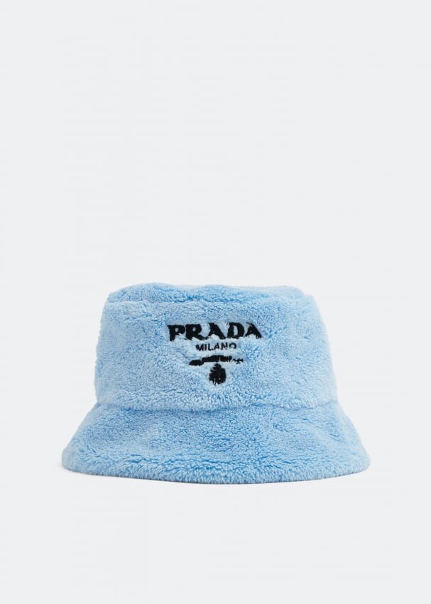 

Шляпа PRADA Terrycloth bucket hat, синий