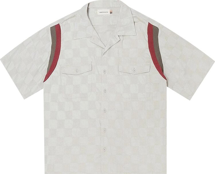 

Футболка Honor The Gift Check Bowling Short-Sleeve Button Up 'Grey', серый