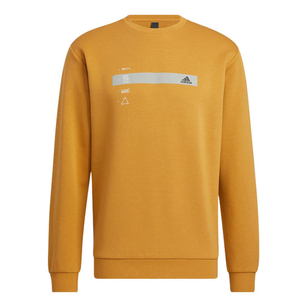 Толстовка Adidas Classic Gfx Crew Sweatshirt 'Orange', оранжевый