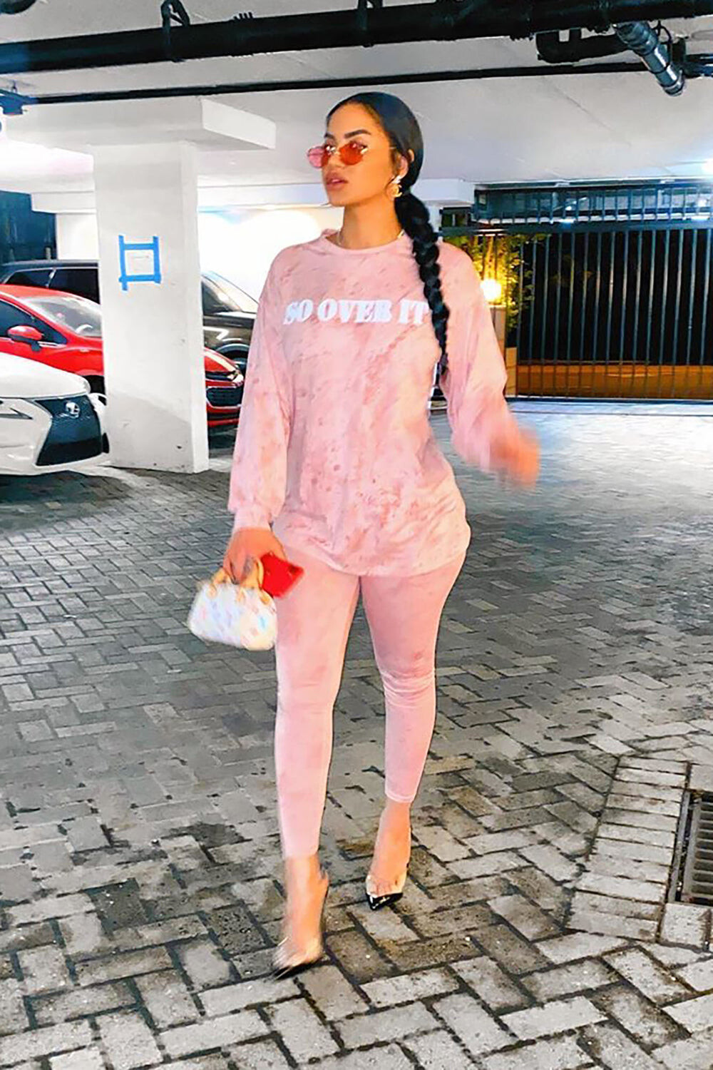 

Леггинсы Fashion Nova TP2744, лиловый