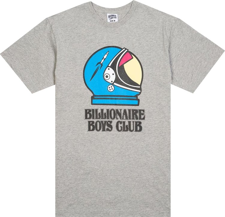 Футболка Billionaire Boys Club BB Rocket Helmet Tee 'Grey', серый - фото