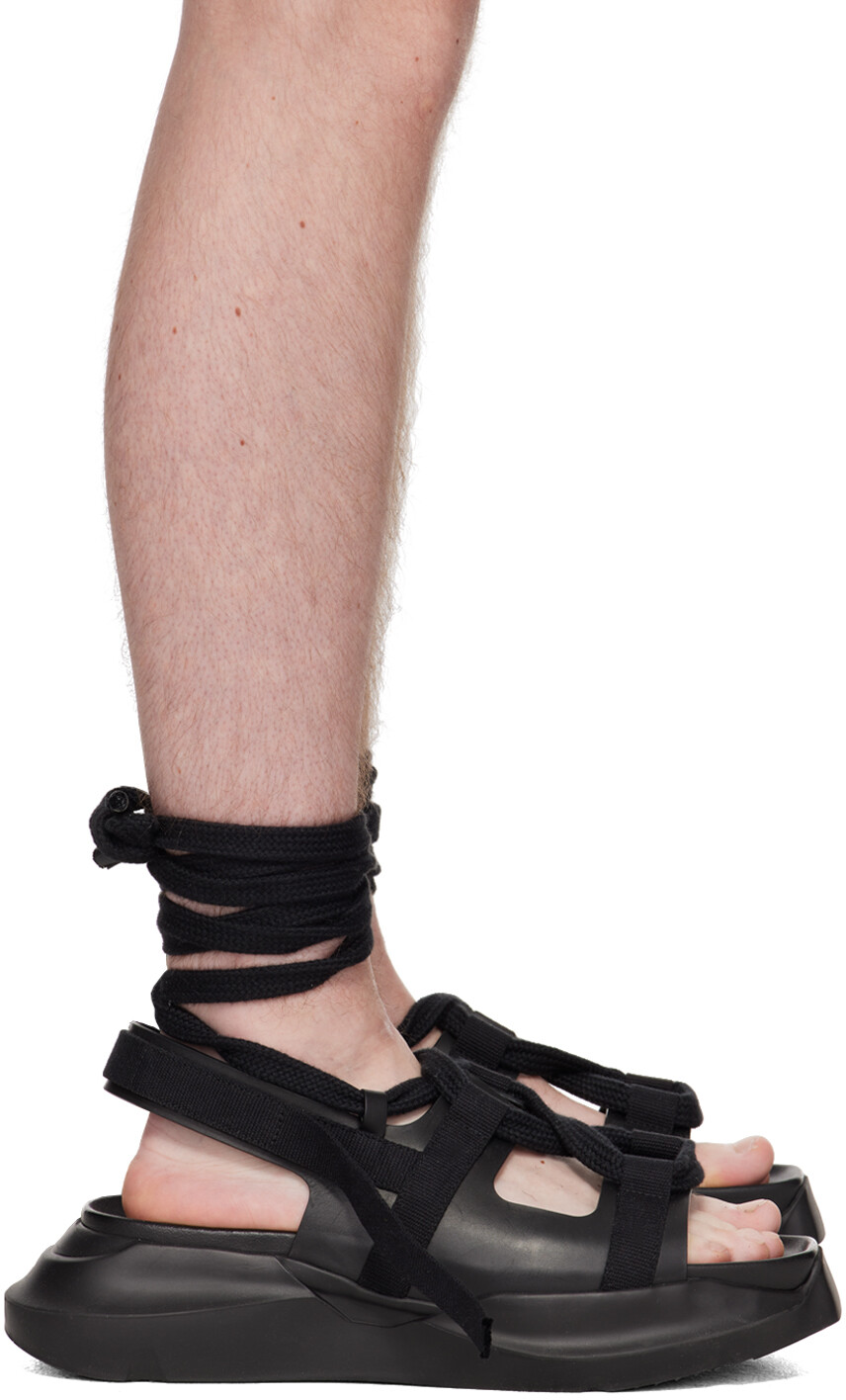 

Черные сандалии гетов Rick Owens