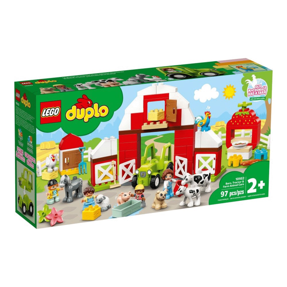Конструктор LEGO DUPLO 10952 Фермерский трактор, домик и животные lego lego duplo конструктор фермерский трактор домик и животные