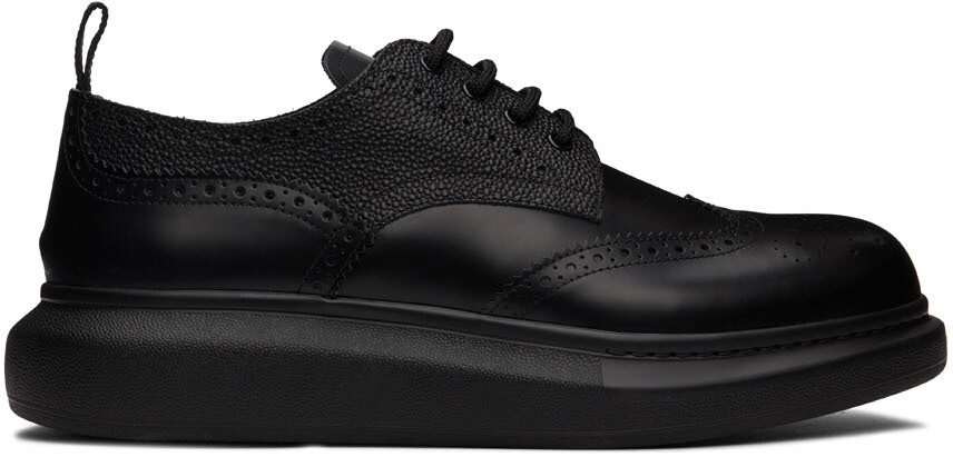 

Черные гибридные броги на шнуровке Alexander McQueen, Черный
