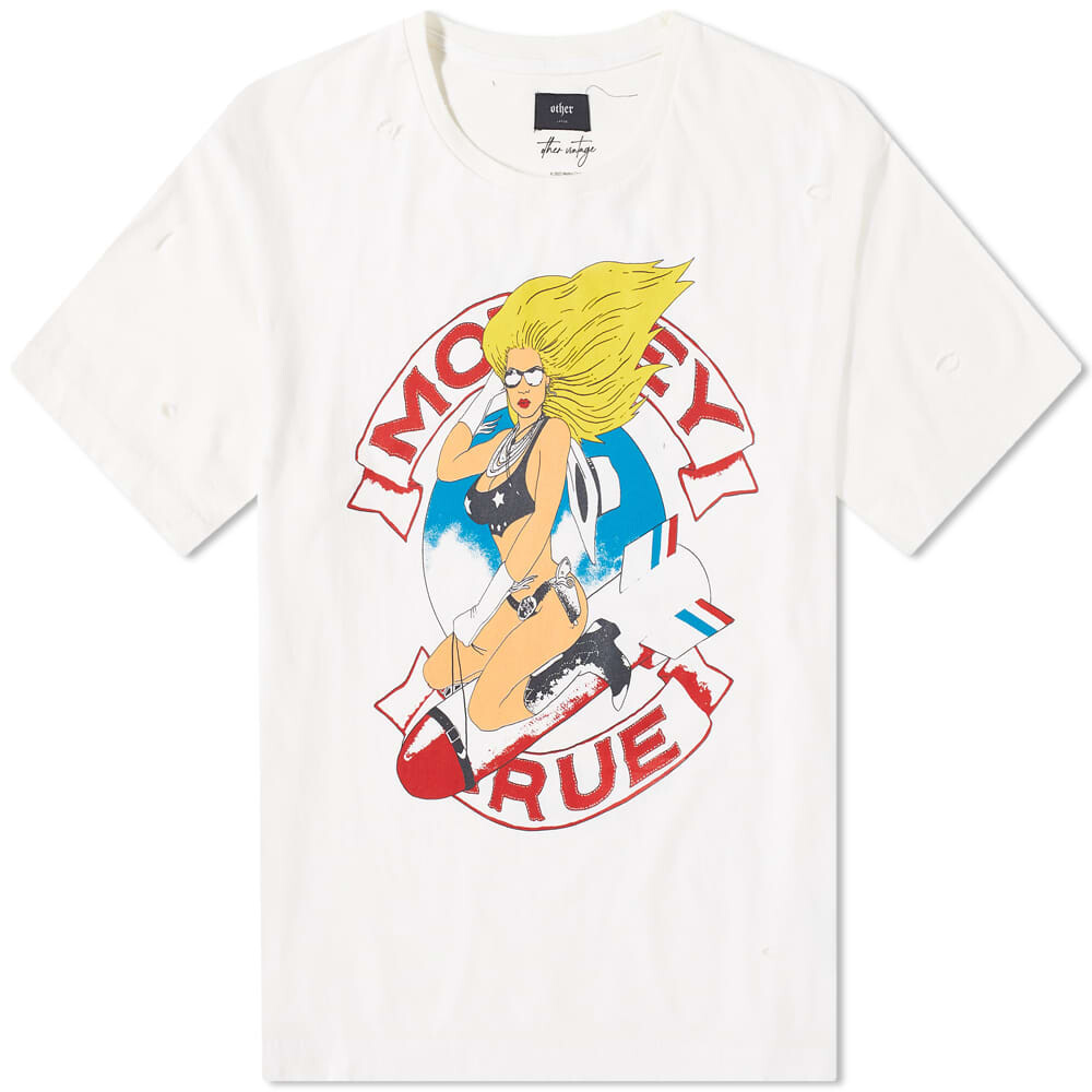 

Футболка Other 'Bomber Girl' Motley Crue Vintage Tee, Коричневый