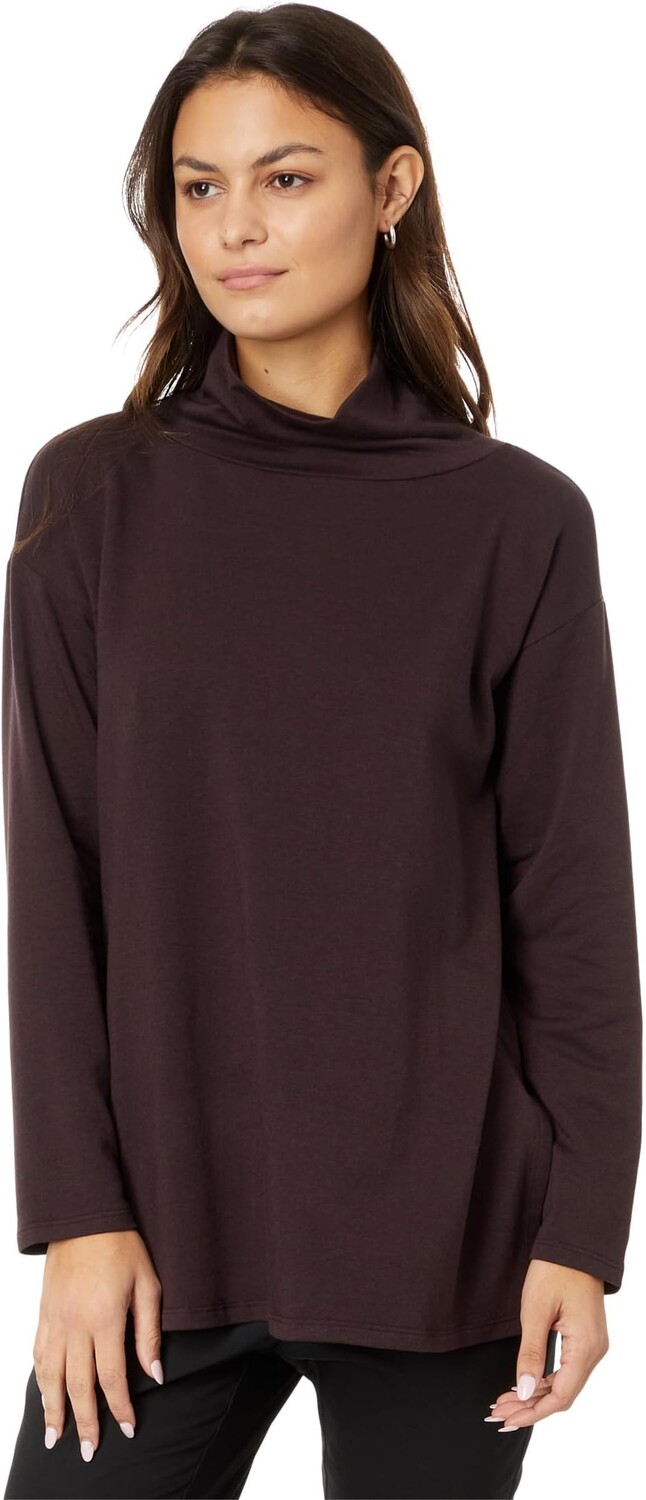 

Свитер Petite Funnel Neck Tunic Eileen Fisher, цвет Cassis