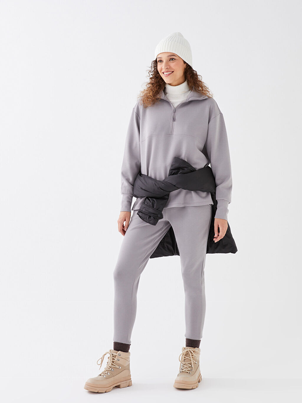 

Женские спортивные штаны Jogger с отражающим принтом LCW OUTDOOR, Серый