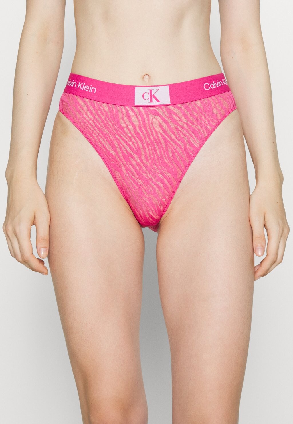 Трусы Calvin Klein Underwear ВЫСОКАЯ ТАЛИЯ, цвет fuchsia rose трусы 1996 cotton trunks 3 pack calvin klein underwear цвет ripple floral fuchsia rose fuchsia rose authentic grey