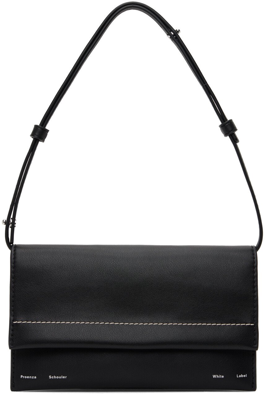 

Черный - Маленькая сумка с клапаном-гармошкой White Label Proenza Schouler