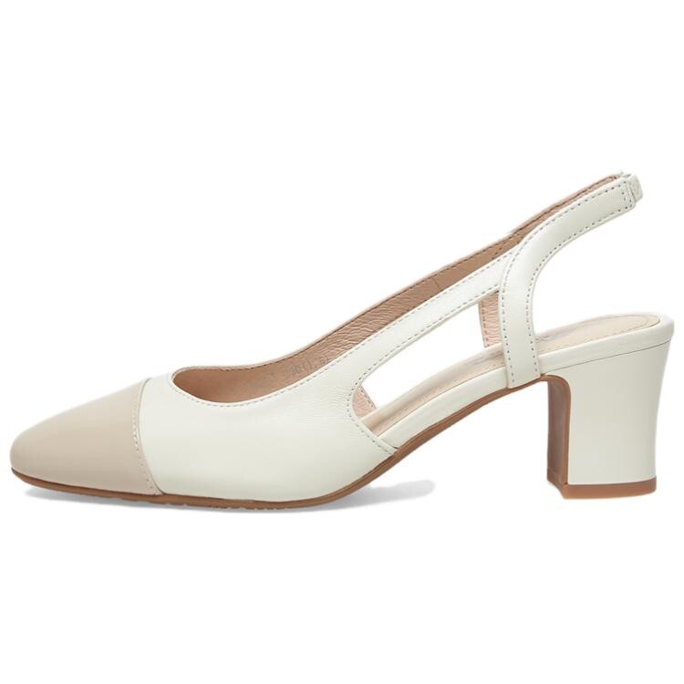 

Туфли женские на высоком каблуке Bata, цвет Off-white/apricot powder