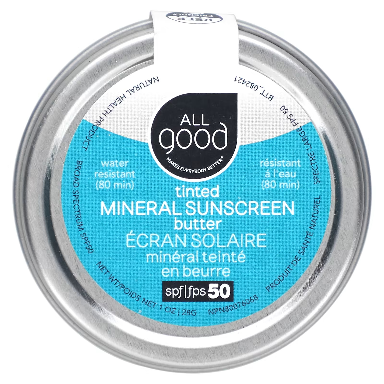 цена Солнцезащитное масло All Good Products Tinted mineral, SPF 50, 28 гр.