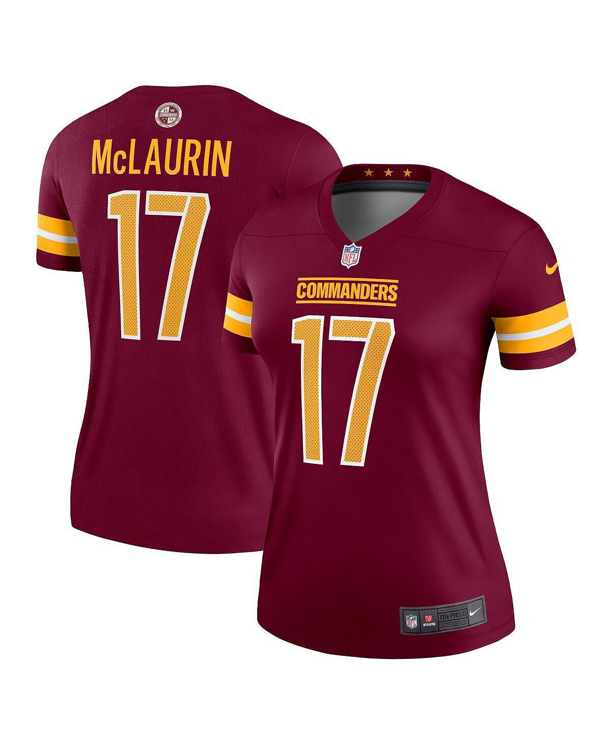 

Женская футболка terry mclaurin burgundy washington commanders legend джерси Nike, Коричневый