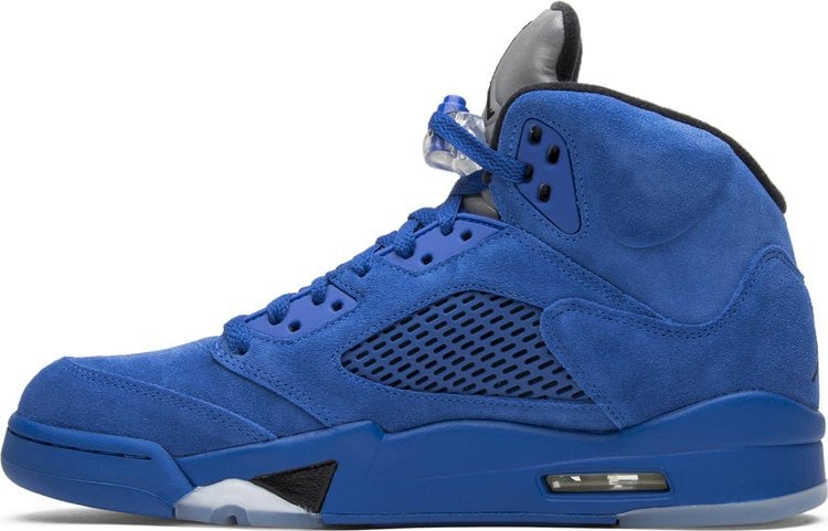 Air jordan sales blue suede