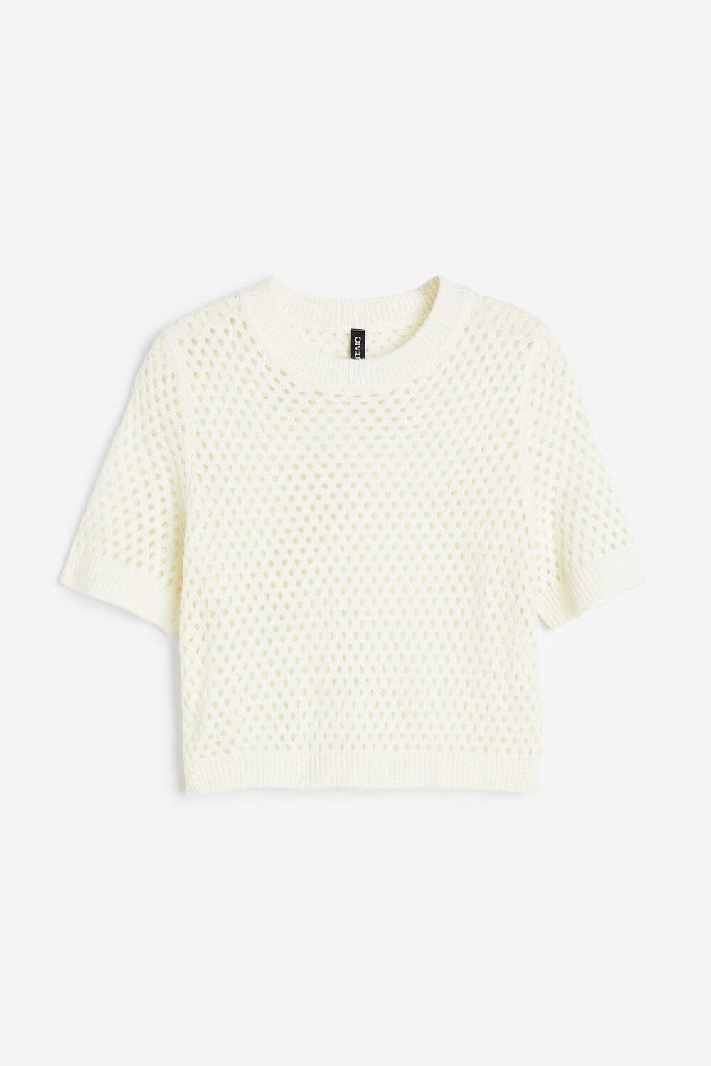 

Топ H&M Hole-knit, кремовый