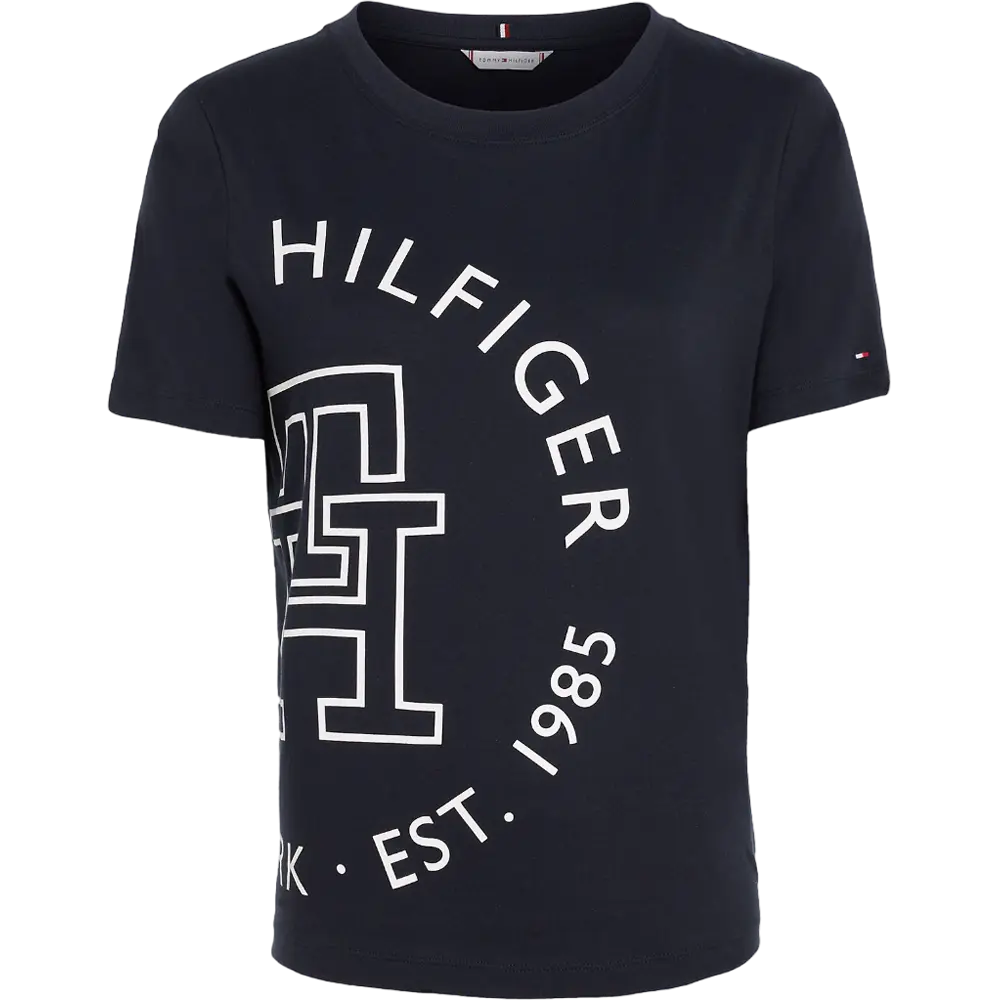 

Футболка Tommy Hilfiger Blown-Out Logo, темно-синий