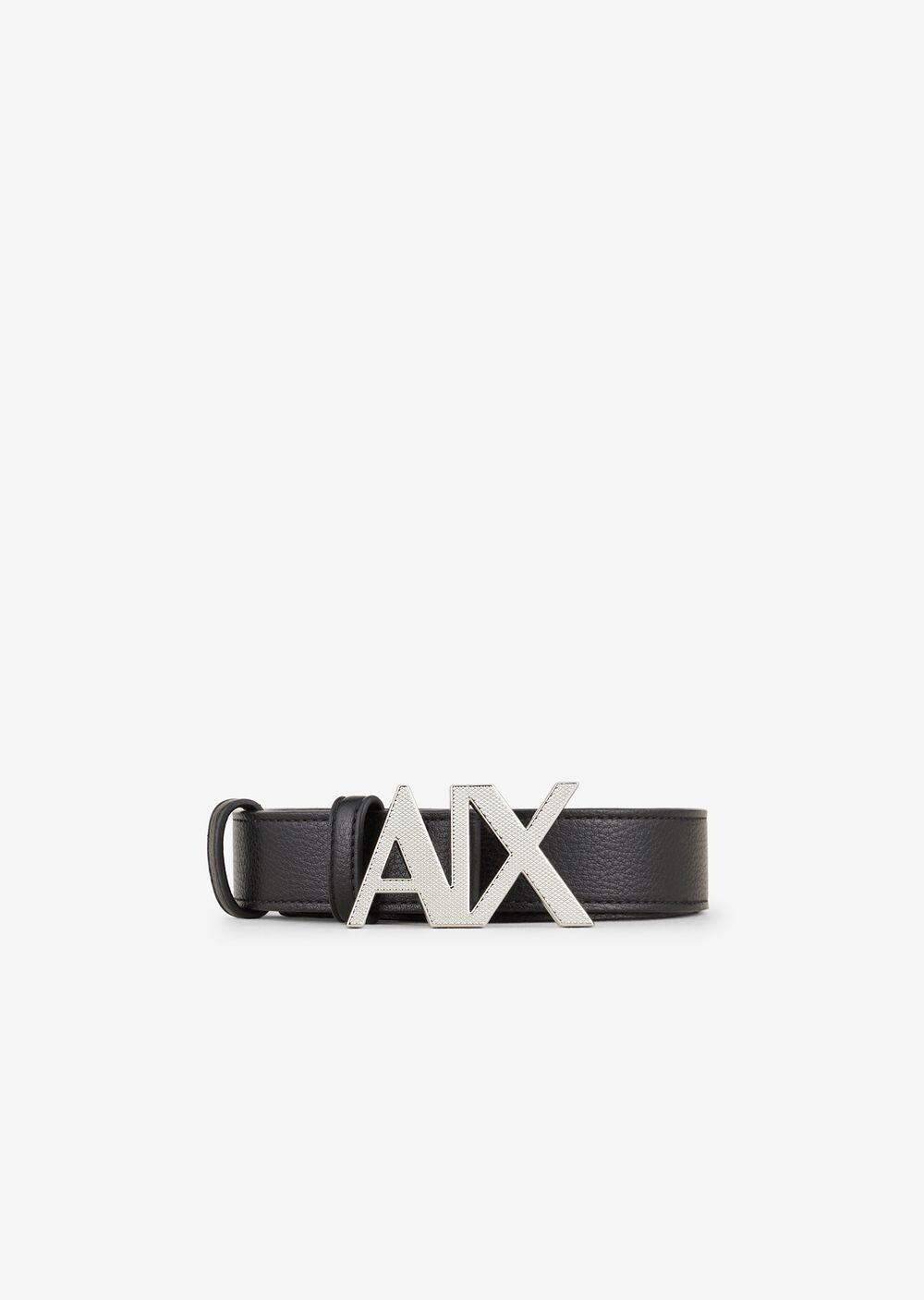 

Ремень из экокожи с пряжкой с логотипом Armani Exchange, черный