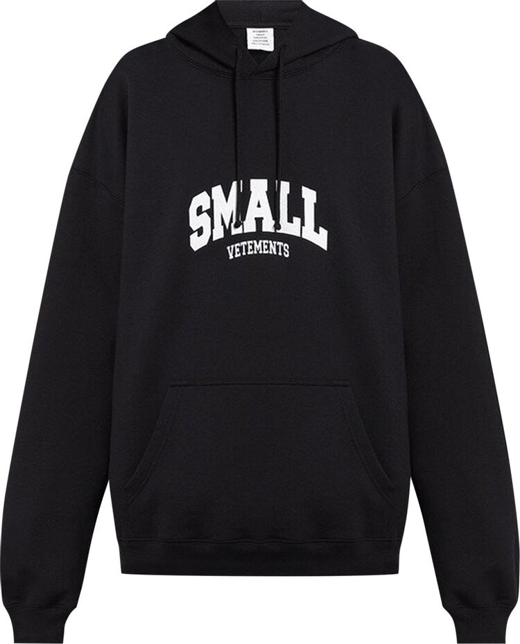 

Худи Vetements Small Logo Popover Hoodie Black, черный