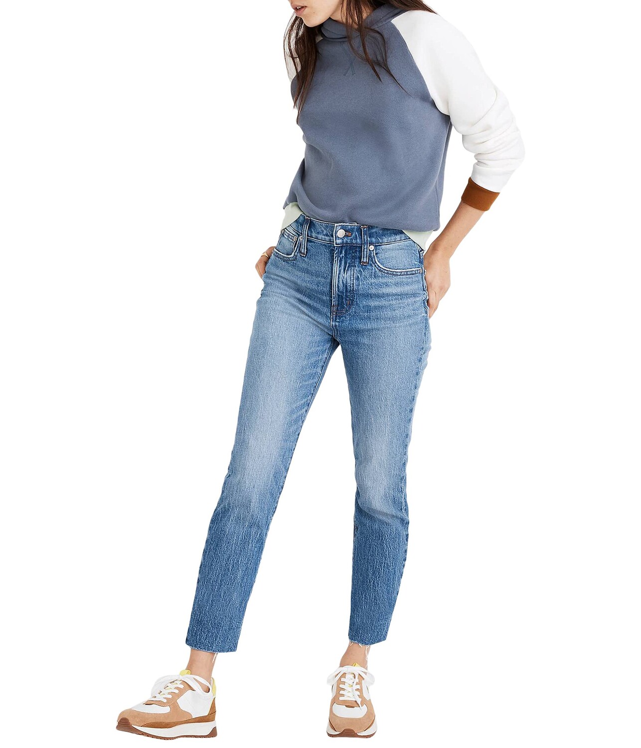 

Джинсы Madewell, The Perfect Vintage Ankle Jean in Enmore Wash: Raw-Hem Edition