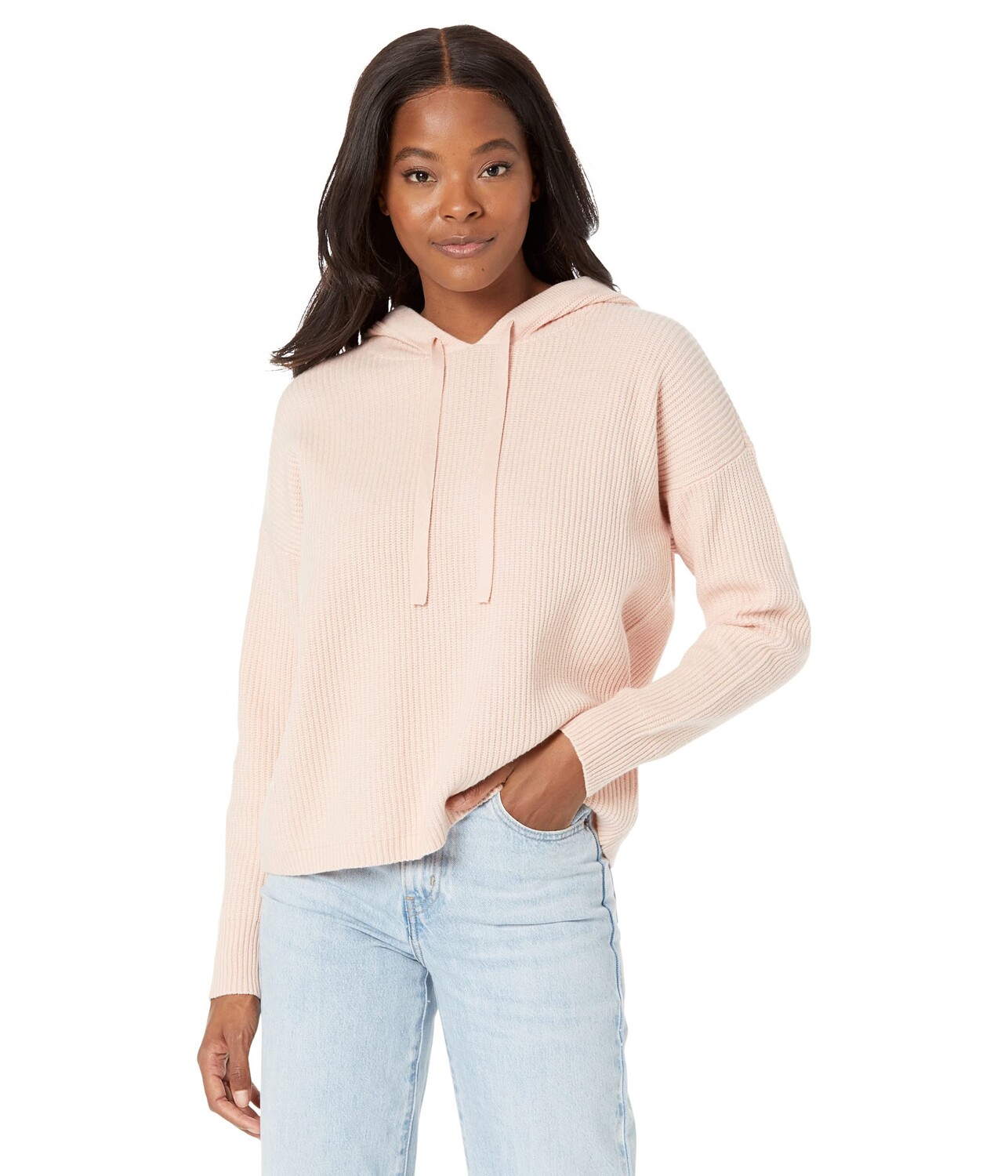 

Худи Calvin Klein, Ribbed Crop Hoodie, Белый