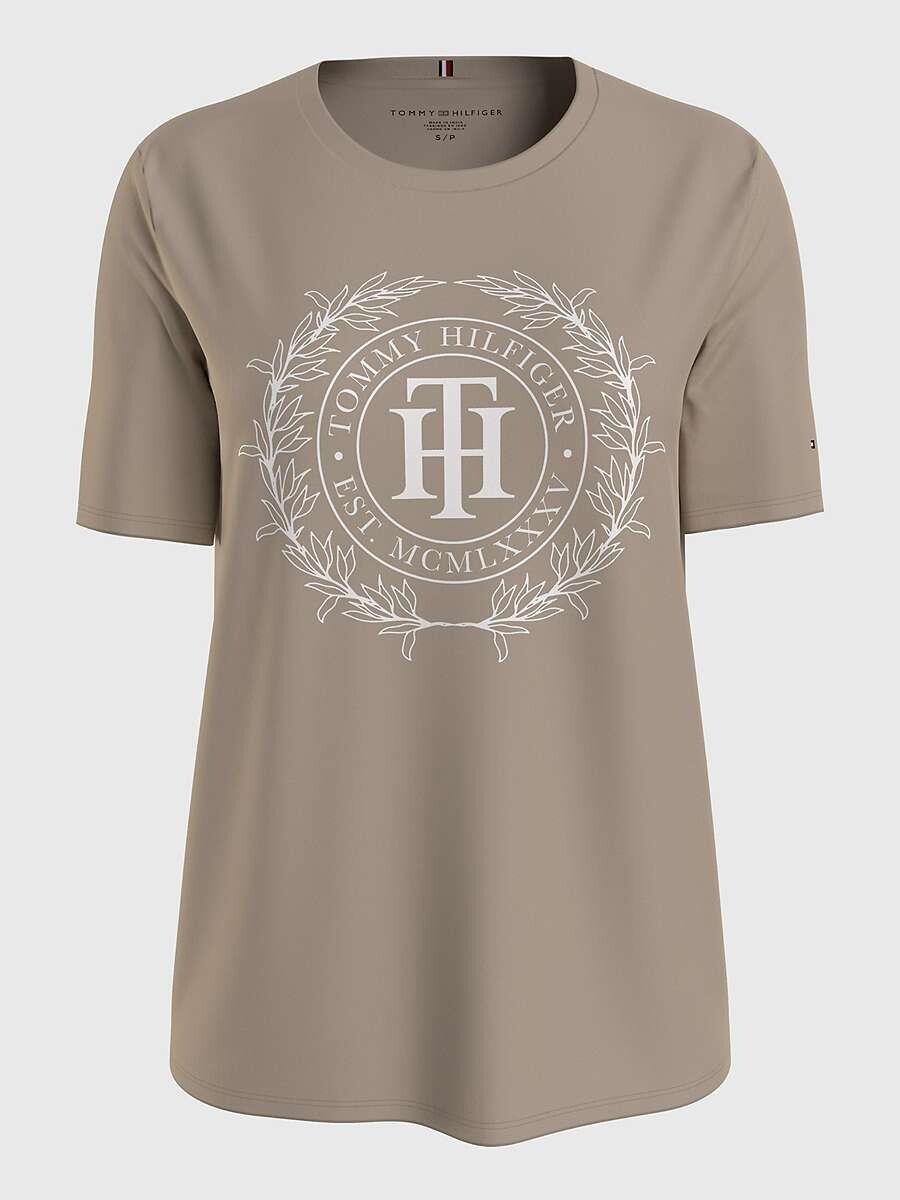 

Футболка Tommy Hilfiger Crest Logo, хаки