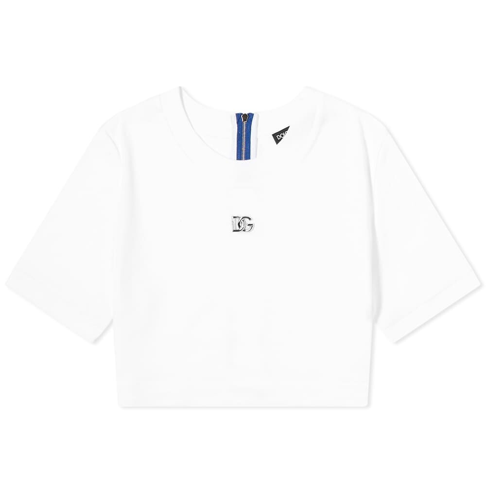 

Футболка Dolce & Gabbana Cropped Front Logo Tee