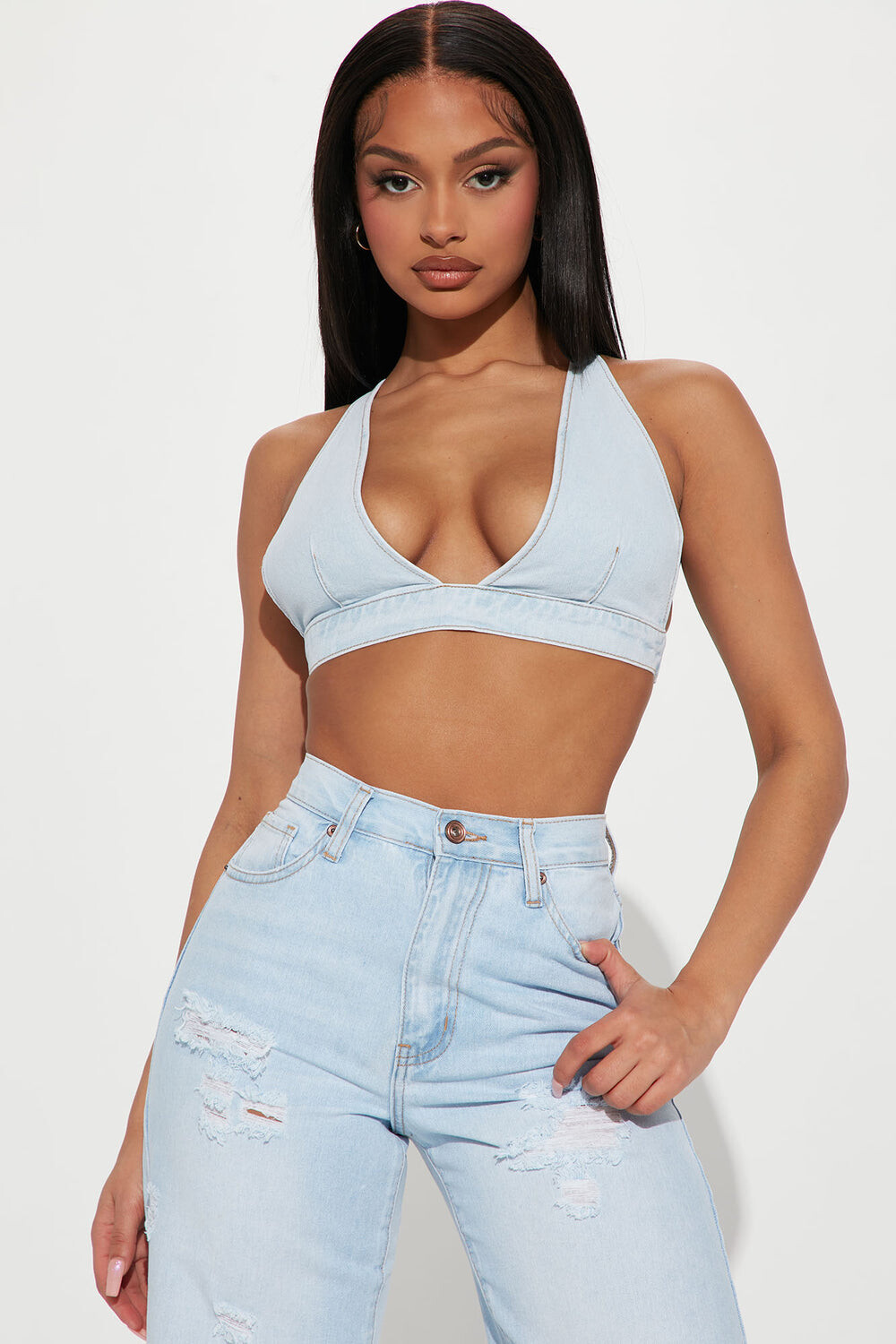 

Топ Fashion Nova FN71051FT36, синий