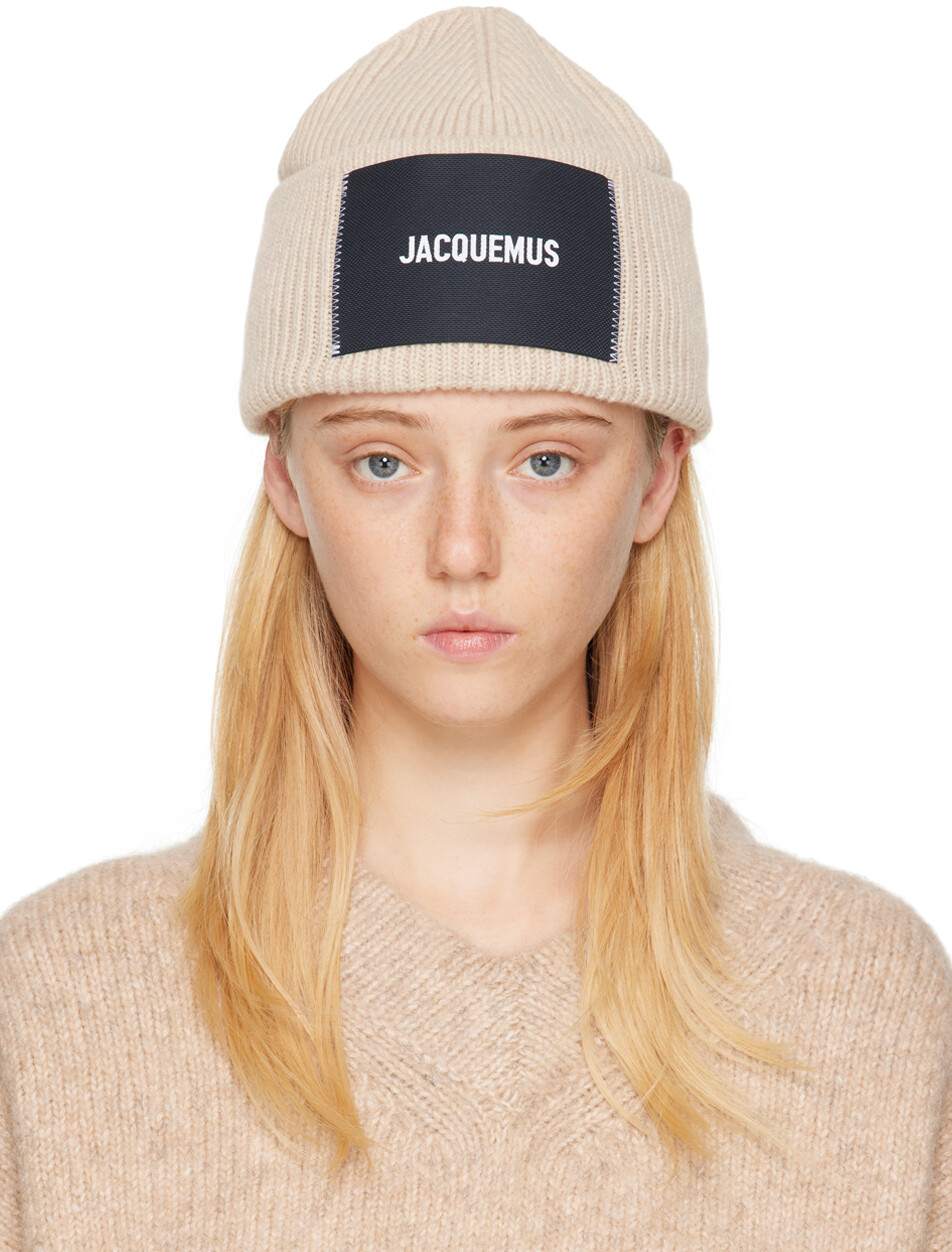 

Бежевая шапка Le Papier 'Le Bonnet' Jacquemus