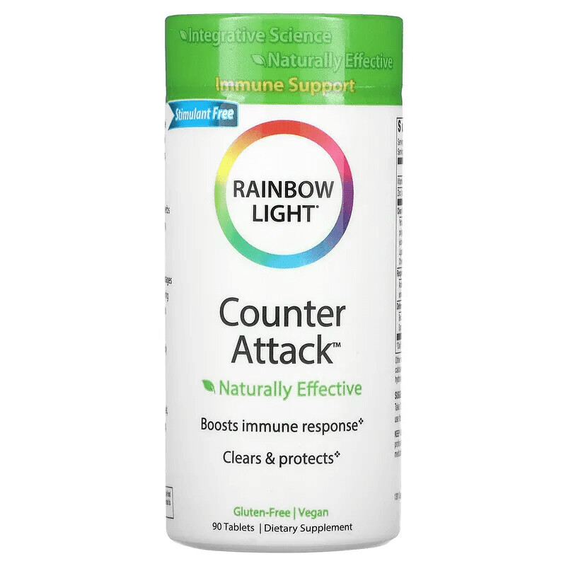 

Counter Attack, поддержка иммунитета, 90 таблеток, Rainbow Light