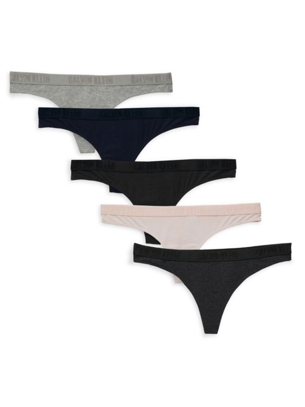 

Комплект Calvin Klein из 5 стрингов, черный