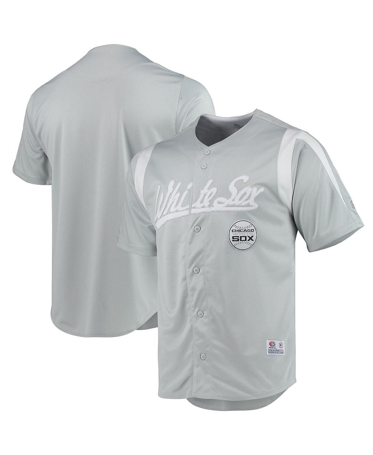 

Мужская серая майка chicago white sox chase Stitches, серый