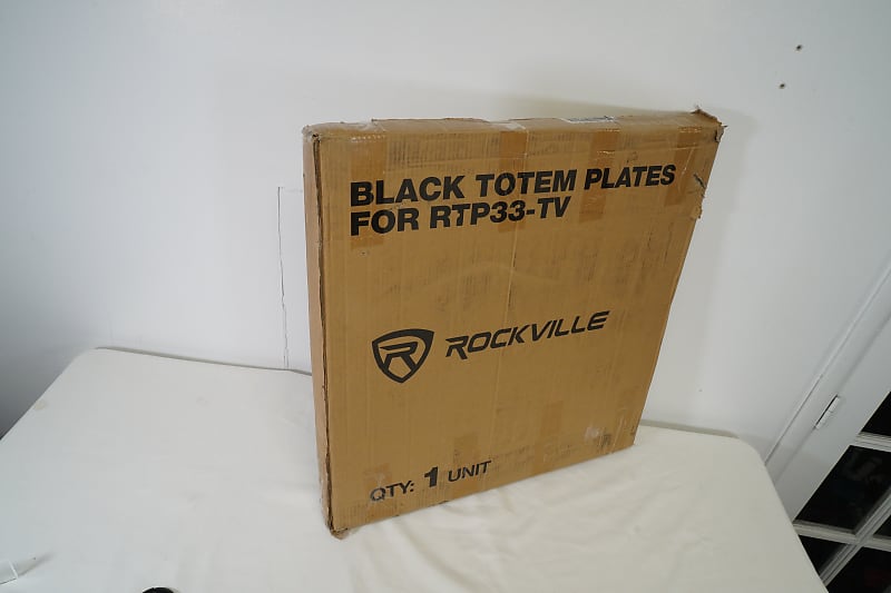 Rockville Top + Bottom Black Totem Plates для RTP33-TV (превратите свою подставку в черный цвет) BLACK TOTEM PLATES FOR RTP33-TV 9pc motorcycle friction clutch plates for gl1200 gold wing gl1200l aspencade interstate ltd gl1200a