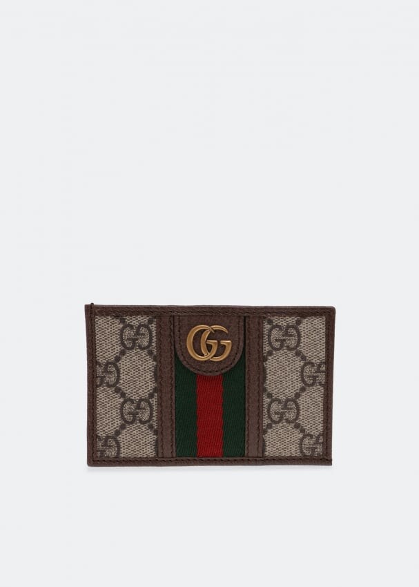 

Картхолдер GUCCI Ophidia GG cardholder, бежевый