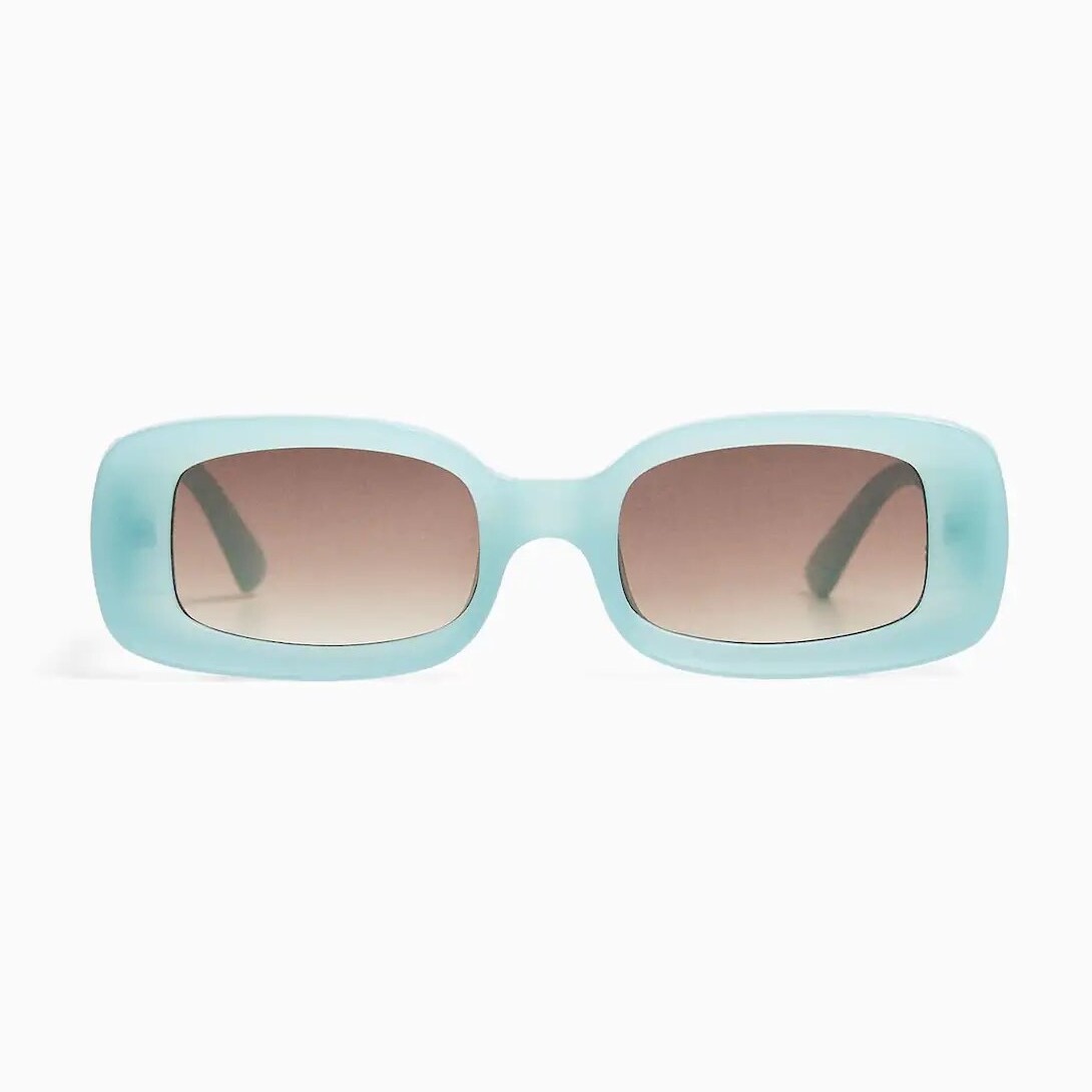 

Солнцезащитные очки Bershka Coloured Oval, голубой