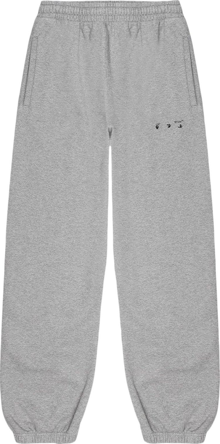 

Спортивные брюки Off-White Arrow Logo Slim Sweatpant 'Melange Grey', серый