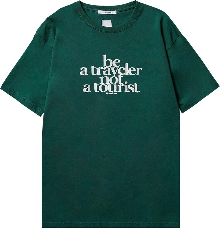 

Футболка Liberaiders Be A Traveler Tee 'Green', зеленый