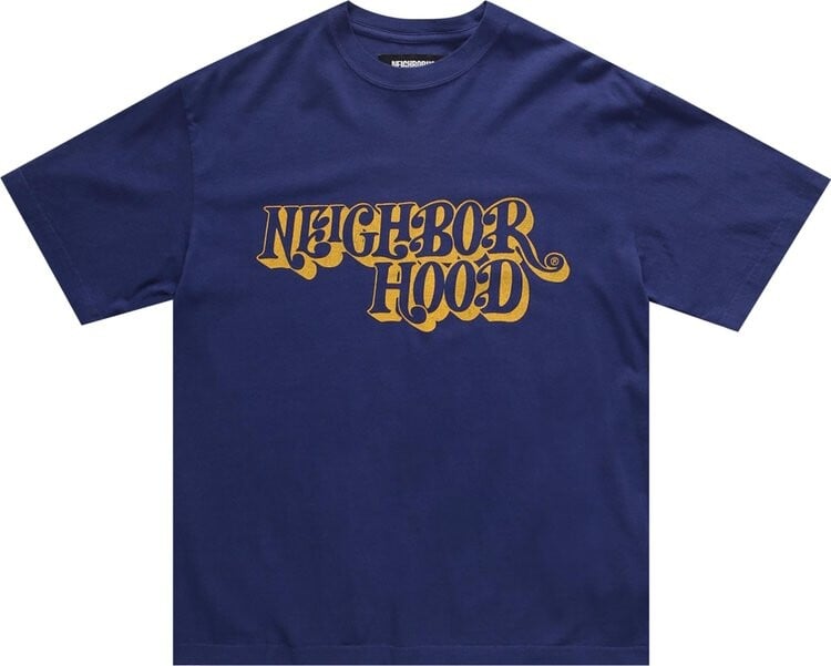 

Футболка Neighborhood Sulfur Dye Short-Sleeve Crew 'Navy', синий