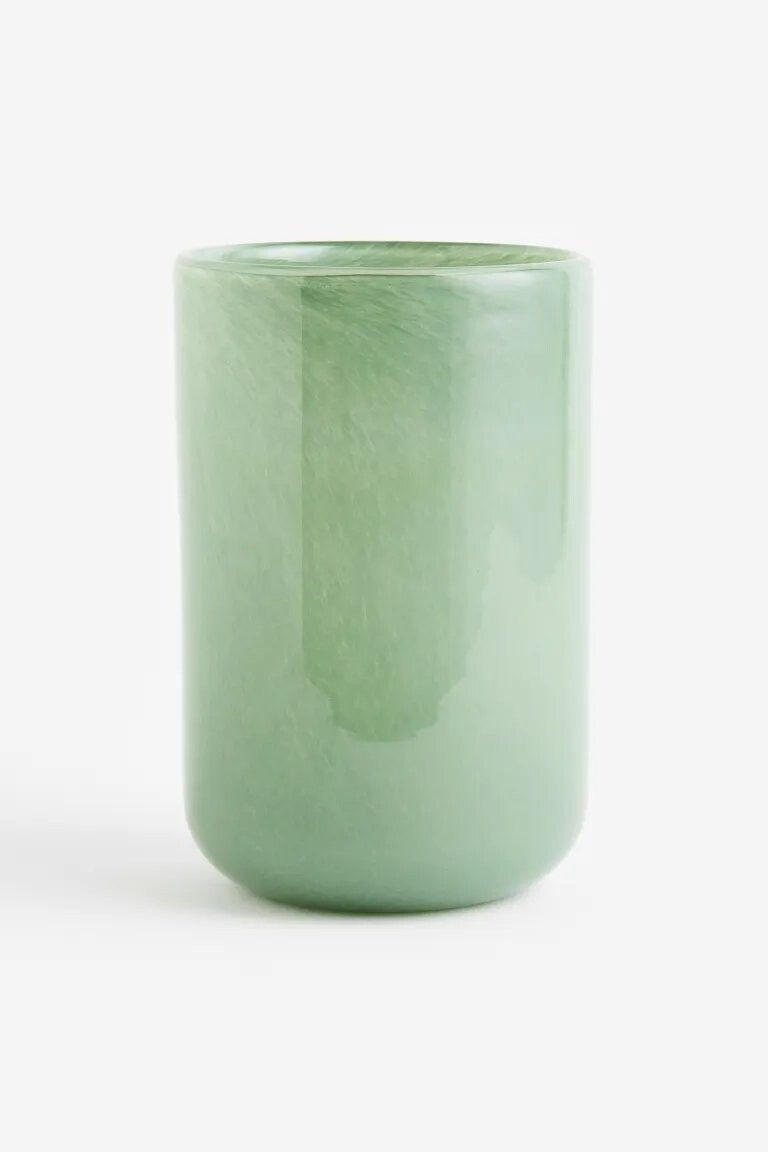 

Ваза H&M Home Glass, зелёный