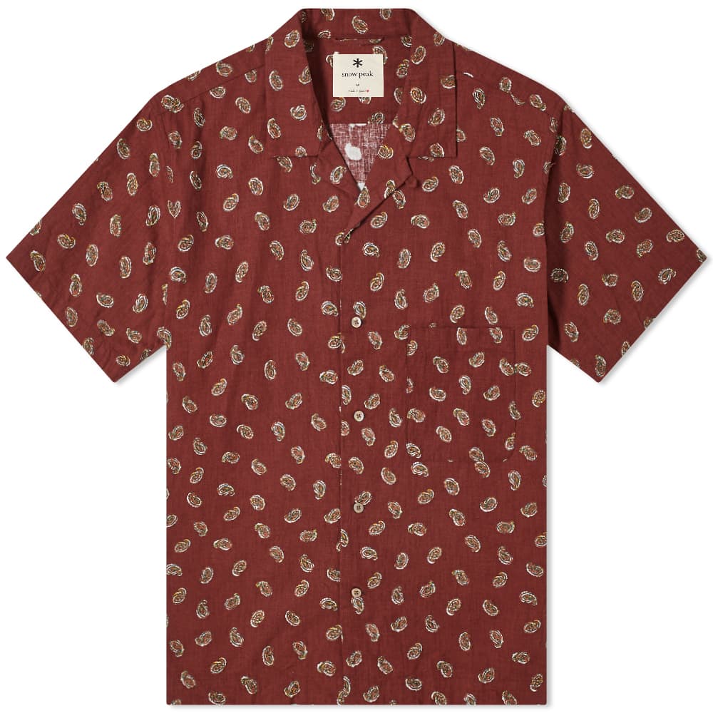 

Рубашка Snow Peak OG Cotton Poplin Paisley Shirt