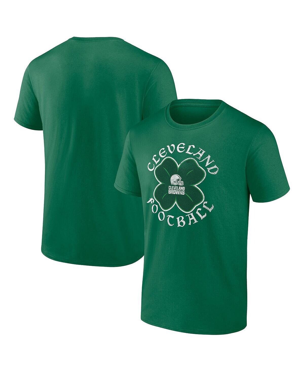 

Мужская фирменная зеленая футболка cleveland browns big and tall celtic с логотипом Fanatics, зеленый