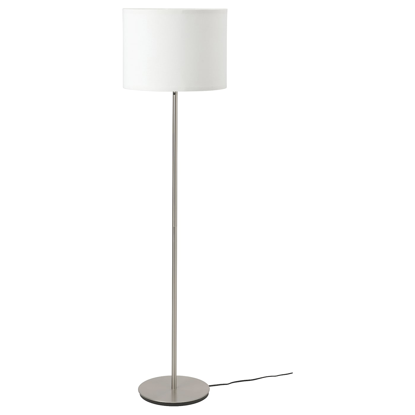 RINGSTA РИНГСТА / SKAFTET СКАФТЕТ Светильник напольный, белый/никелированный IKEA плиссированный тканевый абажур для лампы декоративный абажур для лампы сменный абажур для настольных ламп