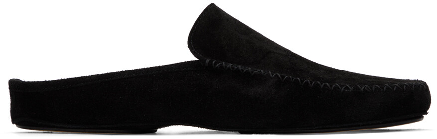 

Черные лоферы Crawford Manolo Blahnik