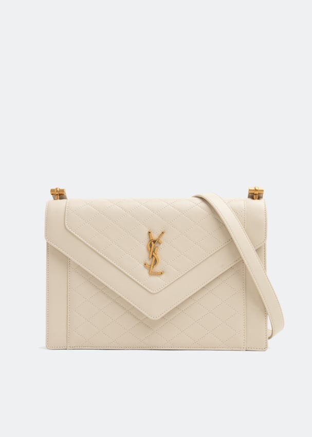 

Сумка SAINT LAURENT Gaby medium satchel, белый